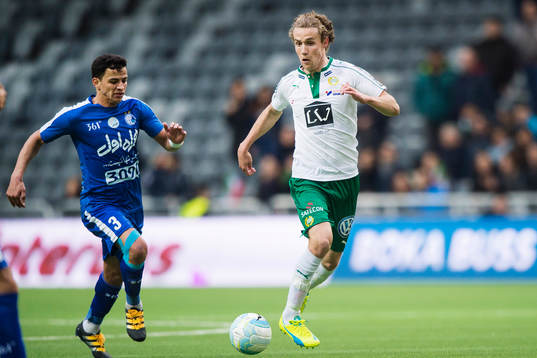 Esteghlals Reza Khorsandnia och Hammarbys Fredrik