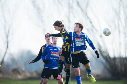 IFK Hässleholms Mert Yanev i träningsmatchen mellan