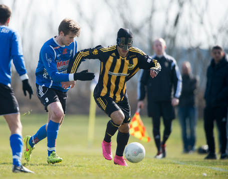 IFK Hässleholms Ameer Naseer i träningsmatchen mellan