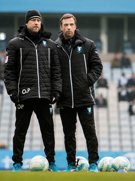 Malmö FFs assisterande tränare Olof Persson och tränare