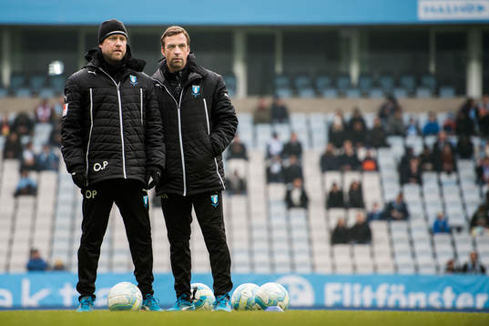 Malmö FFs assisterande tränare Olof Persson och tränare