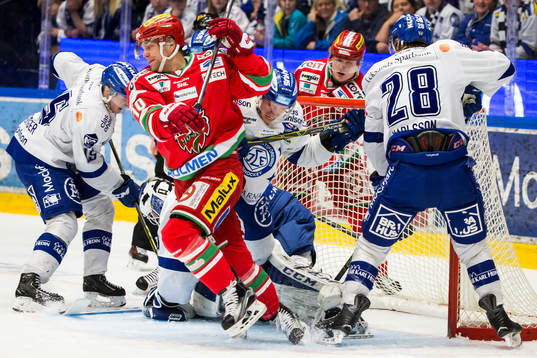 Leksands Matias Lassen Johan Porsberger Anton Karlsson och