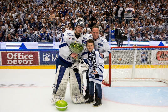 Leksands målvakt Henrik Haukeland utsedd till matchens