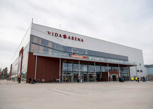 Exteriör vy av Vida arena