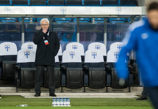 Hans Backe. Norway - Finland. Ullevaal, Oslo 29.3.2016