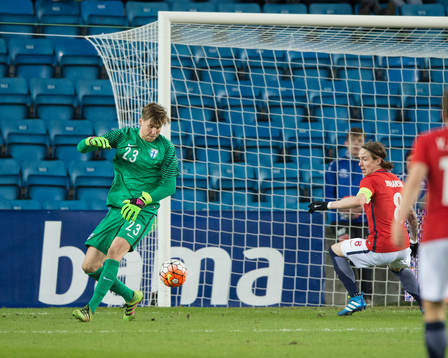 2-0 after goalkeeper mistake, Jesse Joronen. Norway -