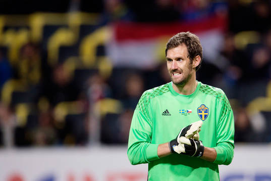 Sveriges målvakt Andreas Isaksson