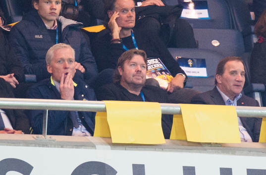 s generalsekreterare Håkan Sjöstrand, Tomas Brolin och