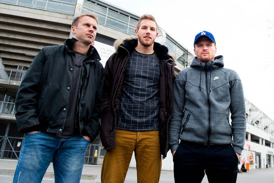 Gais Nya Zeeländare Craig Henderson, Steven Old och Dan
