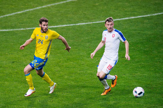 Sveriges Emil Salomonsson och Tjeckien  Ladislav Krejci