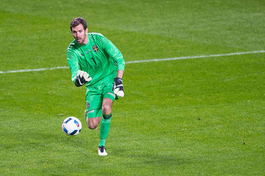 Sveriges målvakt Andreas Isaksson