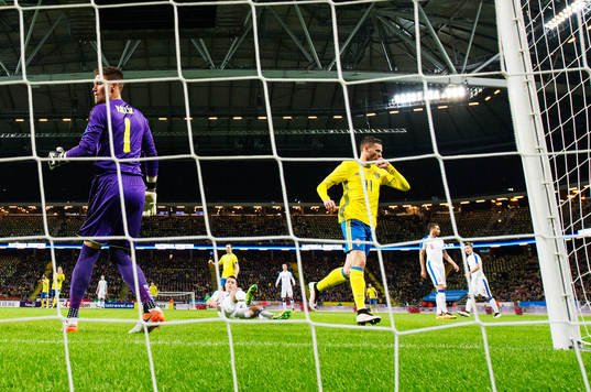Sveriges Marcus Berg jublar