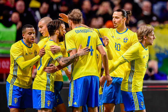 Sveriges Marcus Berg jublar