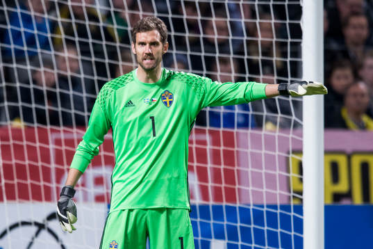 Sveriges målvakt Andreas Isaksson