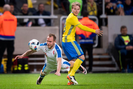 Sveriges Oscar Lewicki och Tjeckiens Daniel Kolar