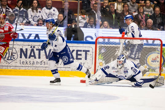 0-1 till Modo bakom Leksands målvakt Henrik Haukeland