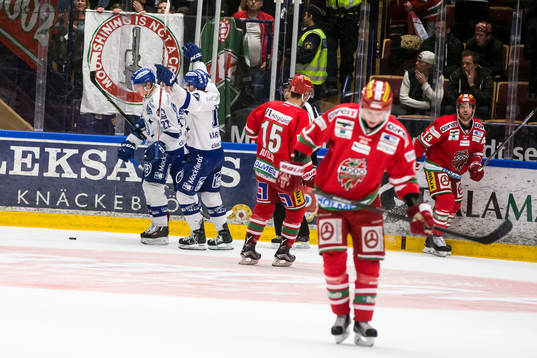 Leksands Martin Karlsson Martin Grönberg jublar