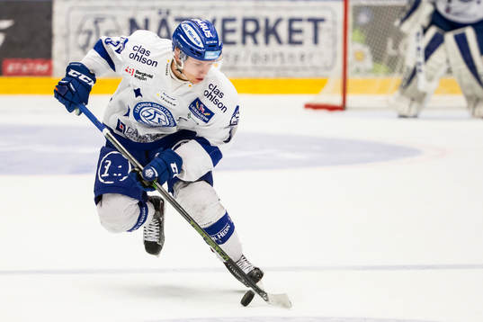 Leksands Daniel Bertov  i ishockeymatchen i kvalet  till