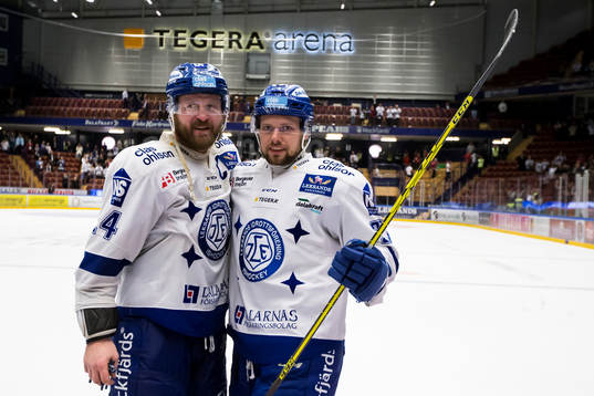 Leksands Jonas Frögren Viktor Mårtensson glada