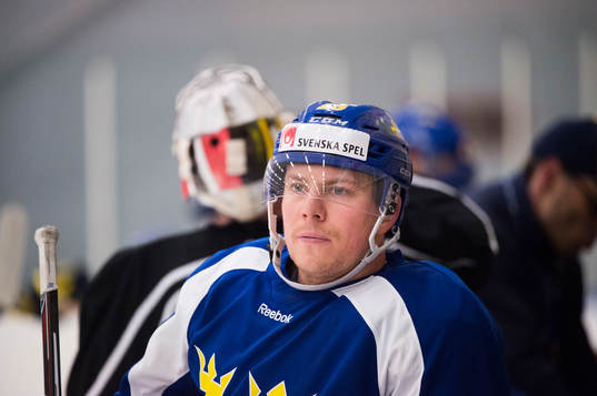 Erik Gustafsson (Kloten) vid en träning