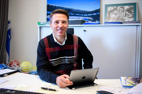 IFK Göteborgs sportchef Mats Gren på sitt kontor
