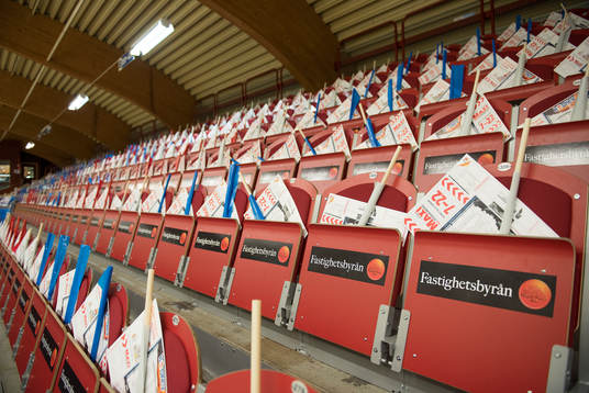inför ishockeymatchen mellan Västervik och Södertälje i