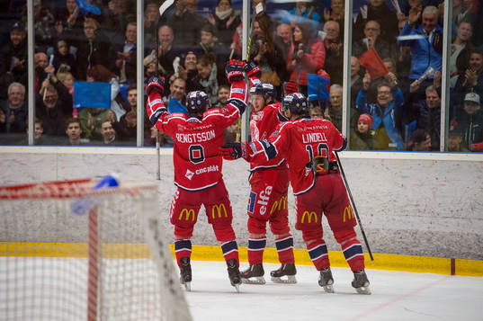 Västerviks Sebastian Bengtsson, Victor Romfors och Viktor