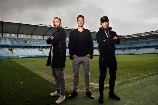 Malmö FFs Guillermo Molins, Markus Rosenberg och Erdal