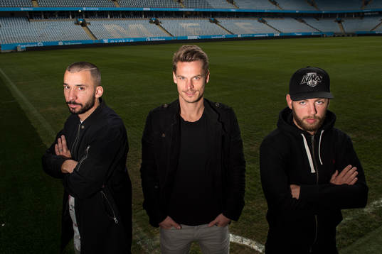 Malmö FFs Guillermo Molins, Markus Rosenberg och Erdal