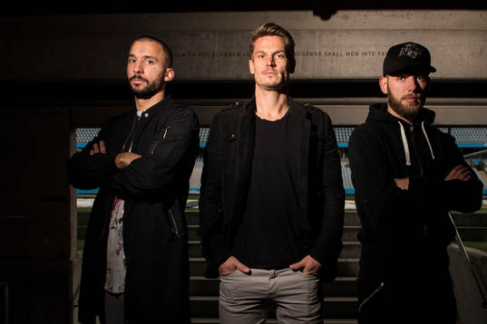 Malmö FFs Guillermo Molins, Markus Rosenberg och Erdal