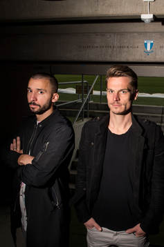 Malmö FFs Guillermo Molins och Markus Rosenberg