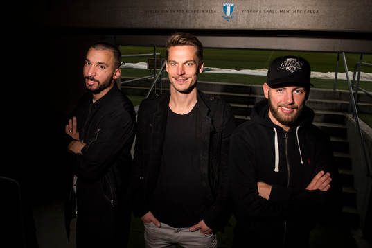 Malmö FFs Guillermo Molins, Markus Rosenberg och Erdal