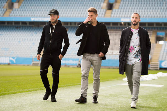 Malmö FFs Erdal Rakip, Markus Rosenberg och Guillermo