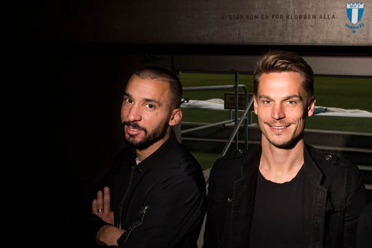 Malmö FFs Guillermo Molins och Markus Rosenberg
