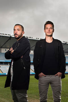 Malmö FFs Guillermo Molins och Markus Rosenberg