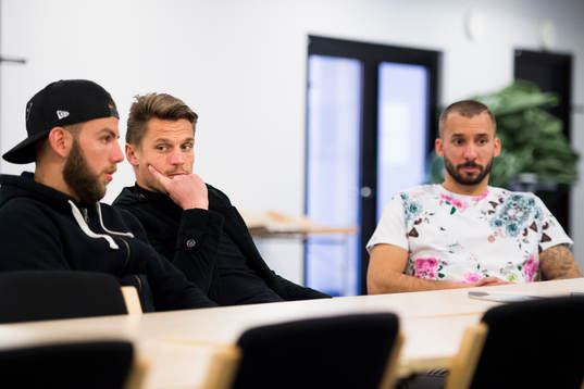 Malmö FFs Erdal Rakip, Markus Rosenberg och Guillermo