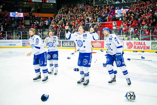 Leksands Viktor Mårtensson , Brock Montpetit ,Anton