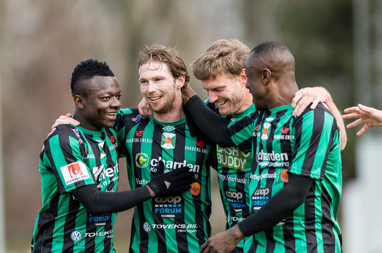 Varbergs Thomas Boakye, Thomas Drage, Karl Söderström och