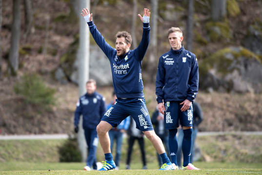 IFK Göteborgs Tobias Hysén och Sören Rieks