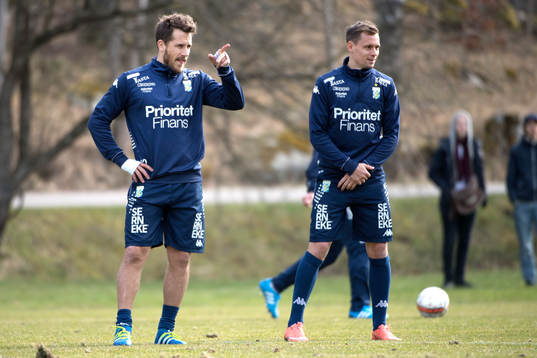 IFK Göteborgs Tobias Hysén och Jakob Ankersen