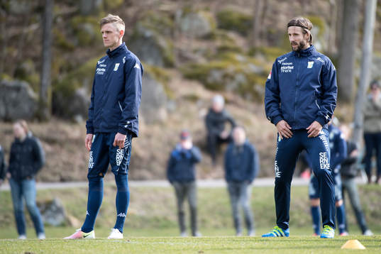 IFK Göteborgs Sören Rieks och Mattias Bjärsmyr
