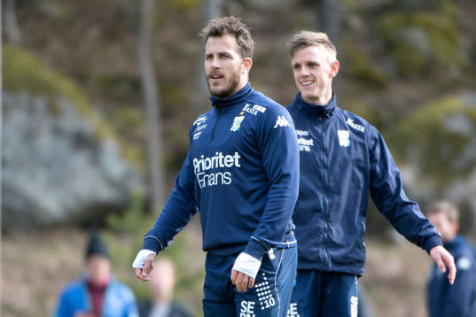 IFK Göteborgs Tobias Hysén och Sören Rieks