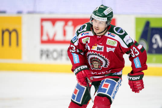 Frölundas Elias Fälth jublar