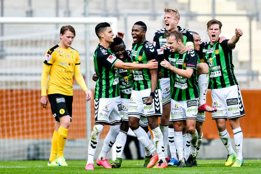 GAIS spelare jublar