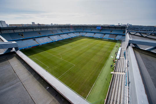 Arenan före fotbollsmatchen i Allsvenskan mellan Malmö FF
