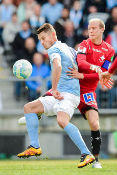 Malmö FFs Markus Rosenberg och Norrköpings Andreas