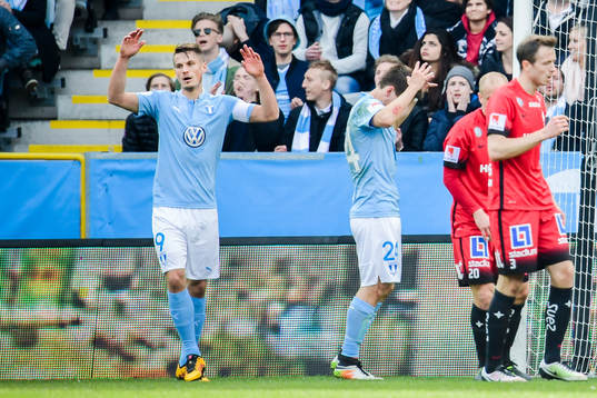Malmö FFs Markus Rosenberg och Vidar Örn Kjartansson
