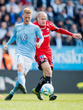 Malmö FFs Anders Christiansen och Norrköpings Daniel