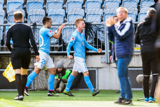 Malmö FFs Anders Christiansen jublar