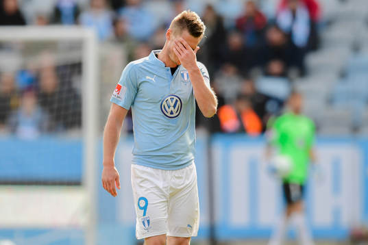 Malmö FFs Markus Rosenberg deppar